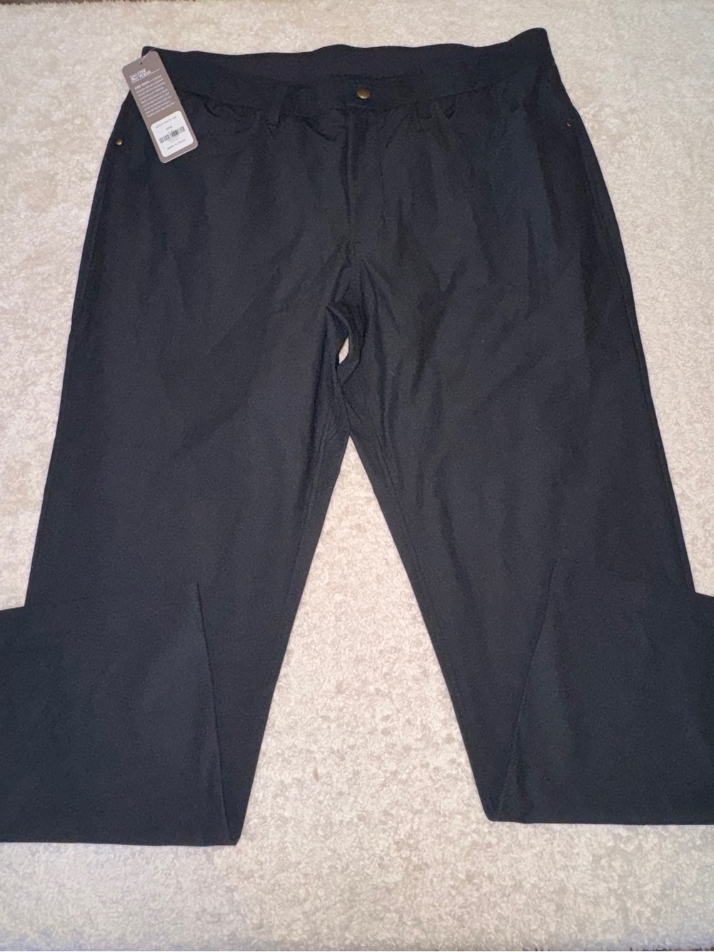CRZ Yoga Men's Black Golf Pants Stretch Size 38x30